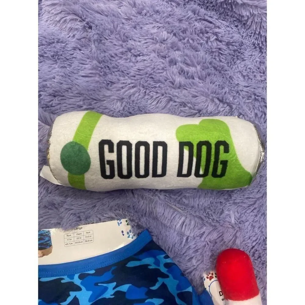Large‎ Dog Birthday Shirt , Crown and 2 toys